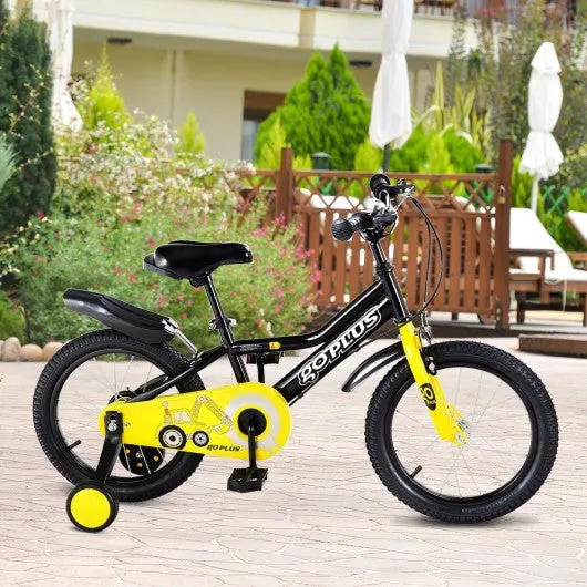 12" Kids Bike for Outdoor Sports with Training Wheel-Black