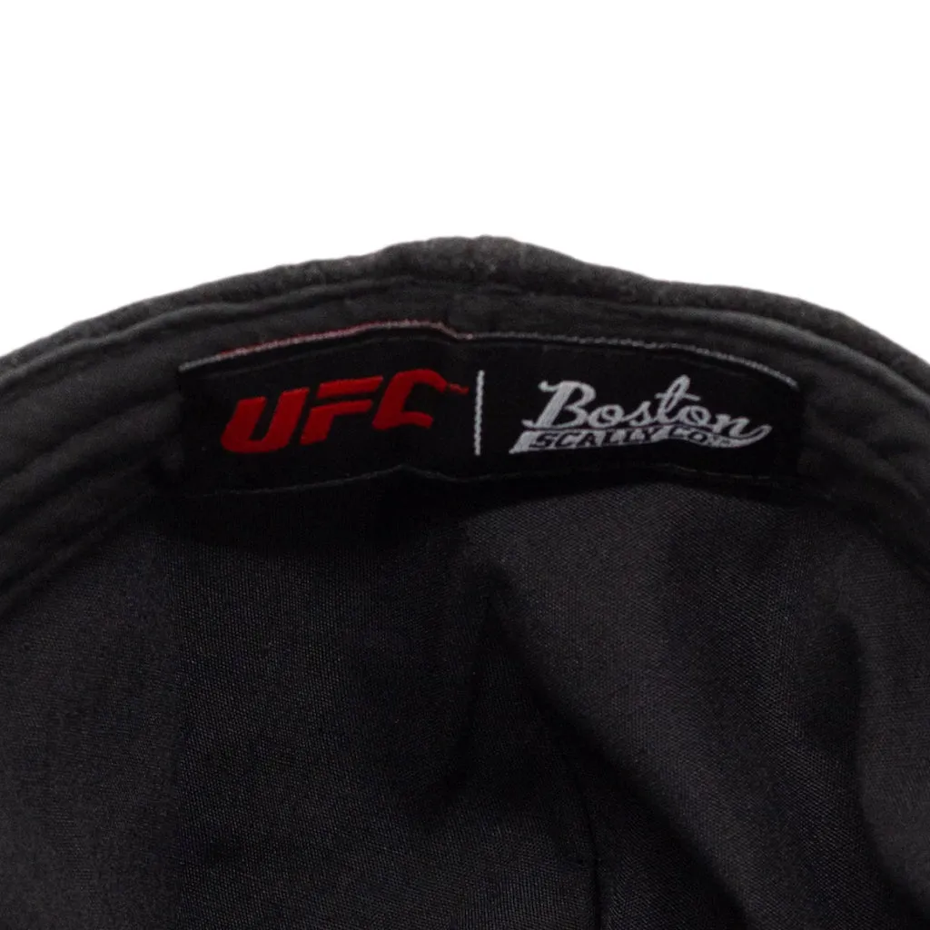 The UFC Six Panel Boston Scally Cap - Black