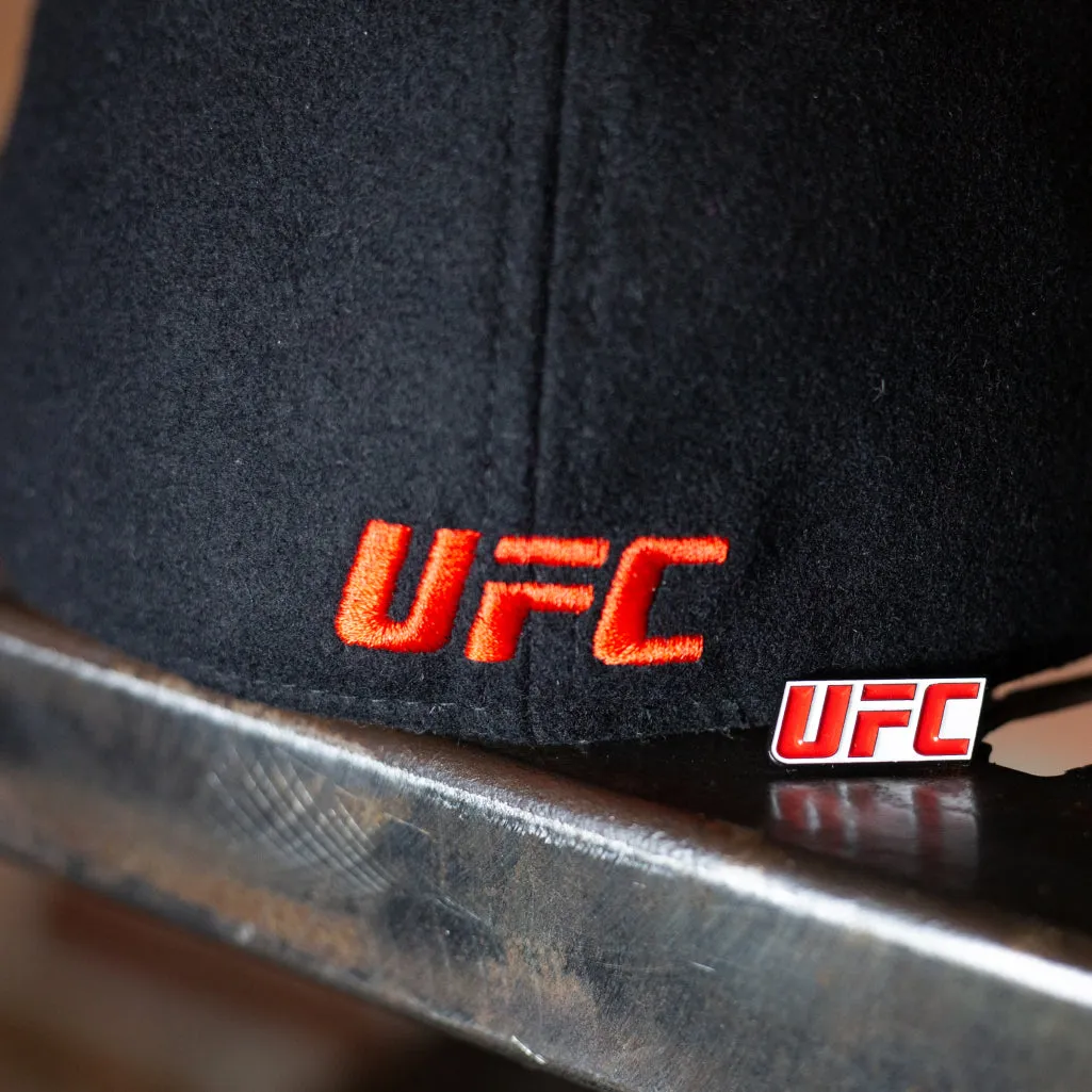 The UFC Six Panel Boston Scally Cap - Black